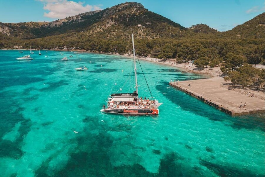 Catamaran Under Sail